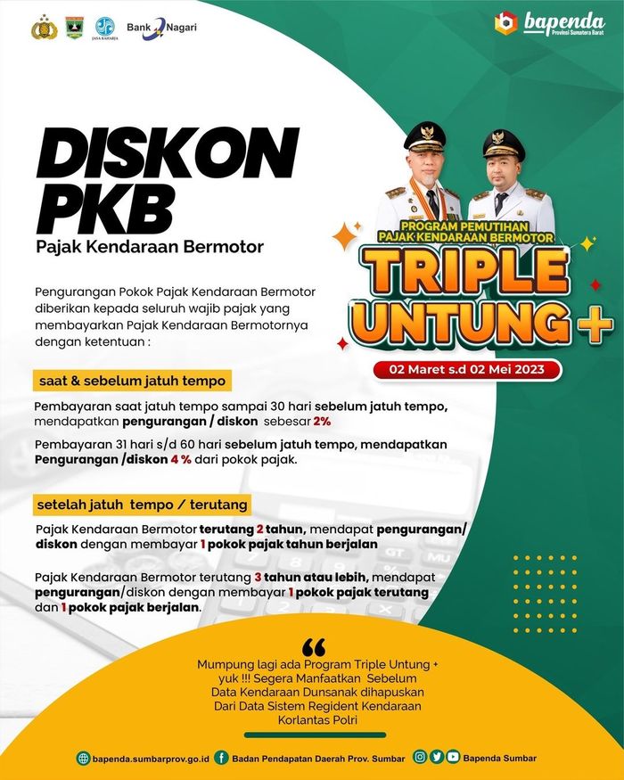 Kapan Lagi Pemutihan Pajak Kendaraan 2023 Ada Diskon 50 Persen Dan