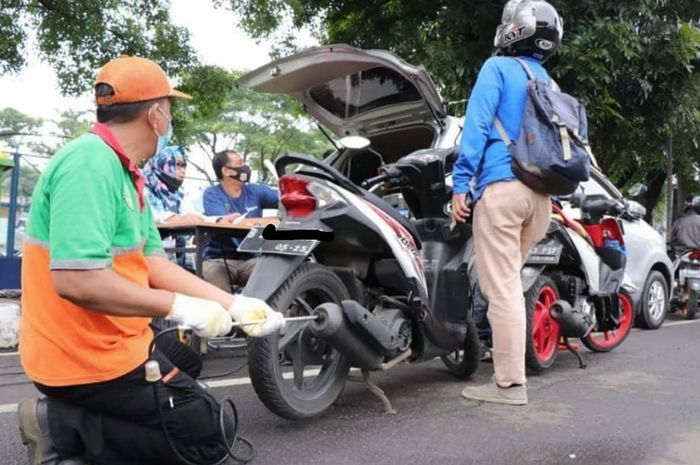 Razia Uji Emisi Kurangi Polusi Udara Incar Motor Tak Lolos Uji Kena