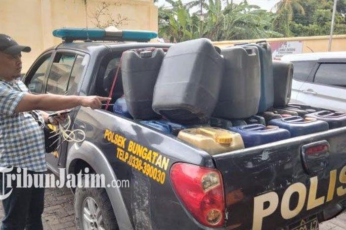 Timbun 19 Jerigen Pertalite Warga Situbondo Diciduk Polisi Modus Beli