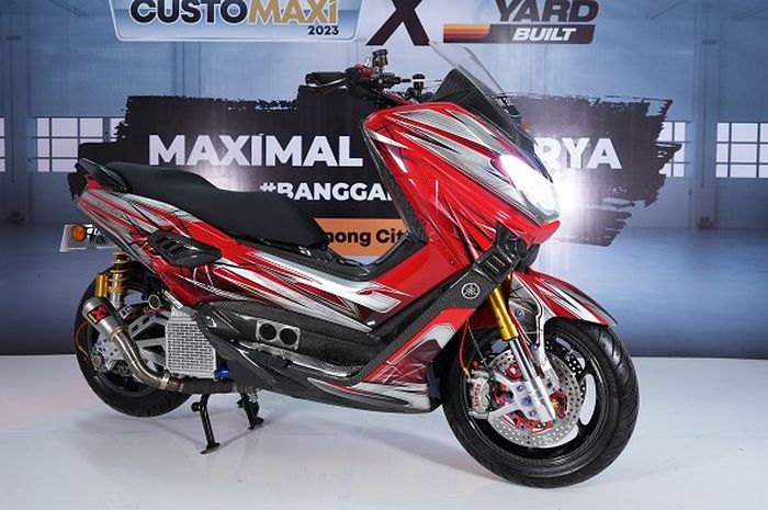 Modifikasi Motor Yamaha Nmax Racing Abis Rem Depan Double Disc Ini