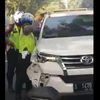 Ditodong Pistol Dan Dipukuli Warga Supir Fortuner Pelaku Tabrak Lari Masuk Rumah Sakit dan Jadi Tersangka
