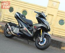 Ajiib.. Demi Lampu Ducati Diavel Asli, Yamaha Aerox 155 VVA Rela Potong Anunya