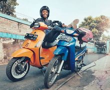 Gak Cuma Suzuki Shogun, Mas Pur Tukang Ojek Pengkolan Naik Motor Lain yang Unik