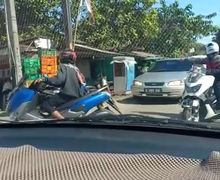 Sok Jagoan, Video Pengendara Motor Yamaha NMAX  Arogan, Blokir Jalan Saat Macet