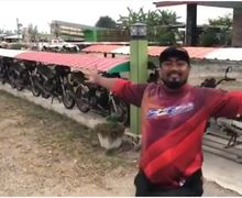 Sadis! Bikin Pagar dari Motor Yamaha RX-Z, Saudagar asal Thailand Ini Habiskan Ratusan Juta