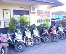 Tim Anti Bandit Polda Lampung Bergerak Cepat, 9 Unit Motor Curian Diamankan