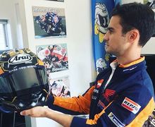 Pensiun Dari MotoGP, Dani Pedrosa Malah Punya Helm Arai Baru