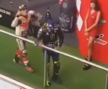 Panas, Video Marc Marquez Diduga Menghina Fans Valentino Rossi Saat di Podium MotoGP Argentina