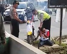Jadi Tontonan Warga, Video Polisi Tangkap Pemakai Knalpot Brong, Langsung Geber di Kuping