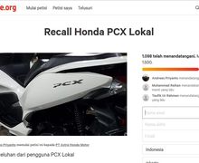 Petisi Recall Honda PCX 150 Lokal Minta Ditutup, Tapi Ditolak Karena...