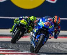 Sengit, Video Pertarungan Valentino Rossi dengan Alex Rins di MotoGP Amerika 2019, Lengah Sedikit Hancur