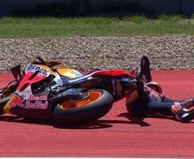 Terlalu Percaya Diri, Marc Marquez Akhirnya Tersungkur di MotoGP Amerika, Pasrah Dipecundangi Alex Rins