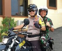 Kompak! Duet TNI dan Polri Gelar Patroli Gabungan Naik Motor Trail, Siaga Pengamanan Pemilu
