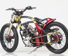 Pakai Rangka Karbon, Begini Motor Yamaha Scorpio Custom Ala Sepeda Low Rider
