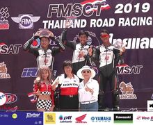 Bangga, Pembalap Indonesia Ninggalin Lawan Sekebon di Race Kedua Thailand Talent Cup 2019