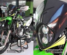 Depan Sampai Bikin Pangling, Ini Galaknya Modifikasi Motor Trail Kawasaki KLX230