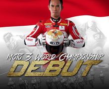 Lesu, Pembalap Indonesia Gerry Salim Cedera di CEV Moto2 Aragon