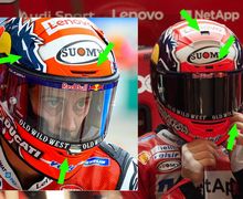 Bukan KYT, Ini Helm Yang Dipakai Dovizioso dan  Espargaro Saat FP MotoGP Catalunya 2019