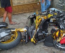Bikin Dompet Jebol, Biaya Perbaikan Yamaha XMAX yang Hancur Tabrakan dengan Honda Supra di Bali