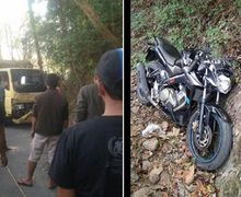 Truk Masuk Jurang Gara-gara Manuver Yamaha V-Ixion, Dua Orang Tewas Tertimpa Kayu Jati