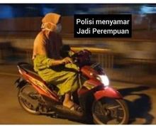 Gokil, Polisi Menyamar Jadi Emak-emak Pakai Daster Naik Motor, Begal Pun Takluk