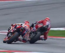 Tonton Lagi Duel Menegangkan MotoGP Austria, Manuver Maut Andrea Dovizioso 'Membunuh' Marc Marquez
