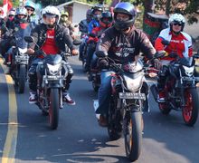 Mantap! Ratusan Bikers Honda di Jabar Peringati HUT Ke-74 RI Dengan Cara Spesial