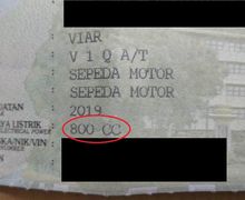 Ada yang Unik Nih di STNK Motor Listrik Viar Q1, Kok Tertulis 800 Cc?