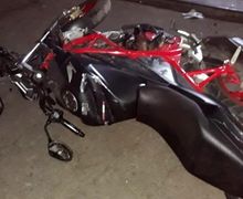 Pemilik Pasrah, Honda CB 150R Milik Wartawan Hancur Dirusak Aparat saat Demo di Depan Gedung DPR/MPR   