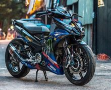  Bodi Membulat Mirip Aerox, Yamaha MX King Berubah Total Pakai Sparepart Mahal