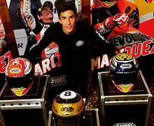 Dasar Marc Marquez, Sempat Pamer Helm Mewah Menjelang MotoGP Jepang 2019