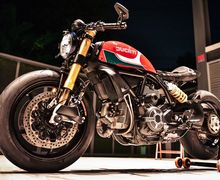 Ini Dia Ducati Scrambler 800 Racikan Builder Honda, Dibikin Jadi Cafe Racer Rasa Drag Bike