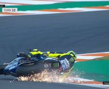 Parah Banget! Valentino Rossi Dua Kali Crash Saat Latihan Resmi Jumat, Ternyata Ini Penyebabnya
