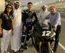 Kelar Meriahkan Launching Motor Baru Yamaha di Indonesia, Maverick Vinales Langsung Latihan di Qatar