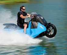 Punya Bodi Bongsor Seperti Yamaha NMAX, Motor Amfibi Gibbs Siap Libas Banjir, Ini Dia Spek dan Video Masuk Danau