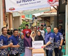 Mantap! Peduli Korban Banjir Jakarta dan Sekitarnya, BAF Berikan Bantuan Sembako dan Alat Kebersihan