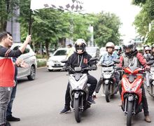 Ratusan Bikers Honda BeAT Kumpul Bareng Sambil Silaturahmi di Bekasi