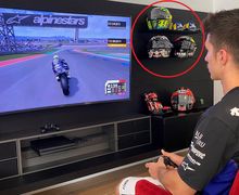 Bikin Salfok, Maverick Vinales Latihan Hadapi MotoGP Virtual Race, Kok Ada Helm Pembalap Lain Sih?