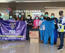 Patut Dicontoh, Komunitas Moge Police Owner Group Bagikan Bantuan Bagi Orang-orang Terdampak Virus Corona