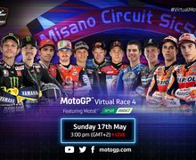 Kabar Baik, Valentino Rossi Kembali Ngegas di MotoGP Virtual Race IV, Nih Daftar Pesertanya