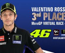 Fakta Seru, Valentino Rossi  Gasak Podium di MotoGP Virtual Race IV, Jadi Catatan Rekor Tersendiri