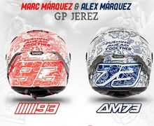 Jelang MotoGP Spanyol 2020, Marc dan Alex Marquez Luncurkan Helm Spesial