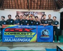 Makin Eksis, Klub Motor GSX Community Nusantara Deklarasikan Chapter Majalengka