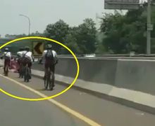 Viral Video Rombongan Pesepeda Masuk Tol, Begini Kata Polisi