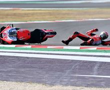 Nah Loh, Murid Valentino Rossi Bingung Kenapa Bisa Terjatuh Saat Memimpin Balap di MotoGP Emilia Romagna 2020