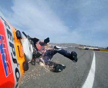 Terjatuh di MotoGP Teruel 2020, Marc Marquez Kasih Wejangan ke Adiknya