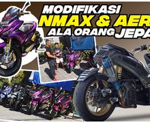 Begini Modifikasi Yamaha NMAX dan Aerox Ala Orang Jepang di Bali