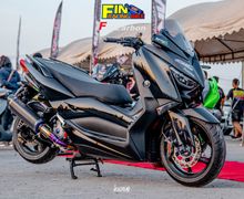 Modifikasi Yamaha XMAX Bodi Motor Dominan Hitam, Kalem Namun Sporty
