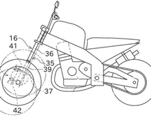 Gambar Paten Motor Roda Tiga Kawasaki Bocor,  Pakai Mesin CC Kecil