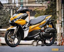 Modifikasi Yamaha All New Aerox 155, Totalitas Bodi Penuh Carbon Fiber